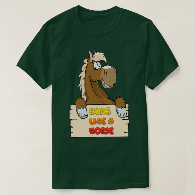T-shirt Suspendu comme un cheval 1 (Design devant)
