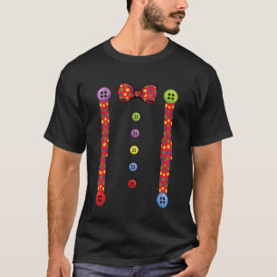 T-shirt Suspentes de clown d'Halloween Costume de cirque C