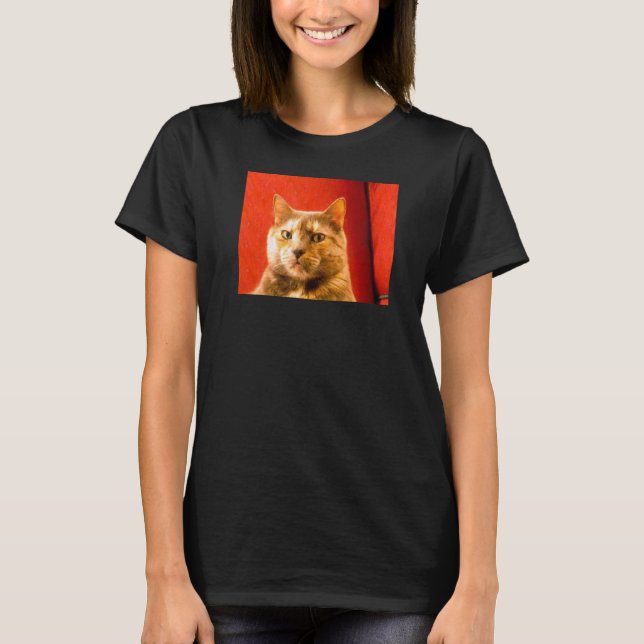 T-shirt Suspicious Cat Meme (Devant)