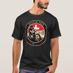 T-shirt Susten Pass   Suisse   Motorcycle