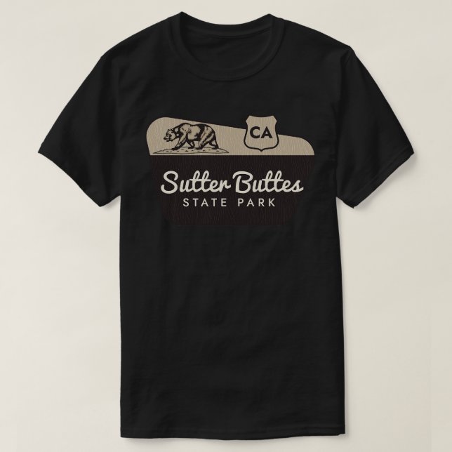T-shirt Sutter Buttes State Park California Affiche de bie (Design devant)