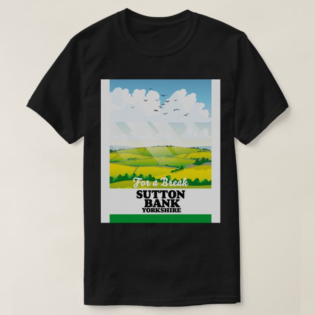 T-shirt Sutton Bank yorkshire affiche voyage (Design devant)