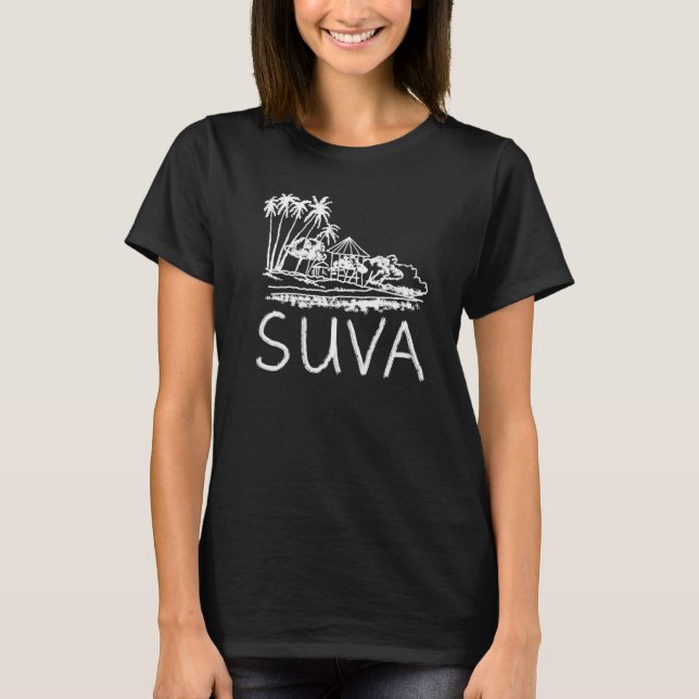 T-shirt Suva City Fidji souvenir pour hommes femmes 1 (Devant)