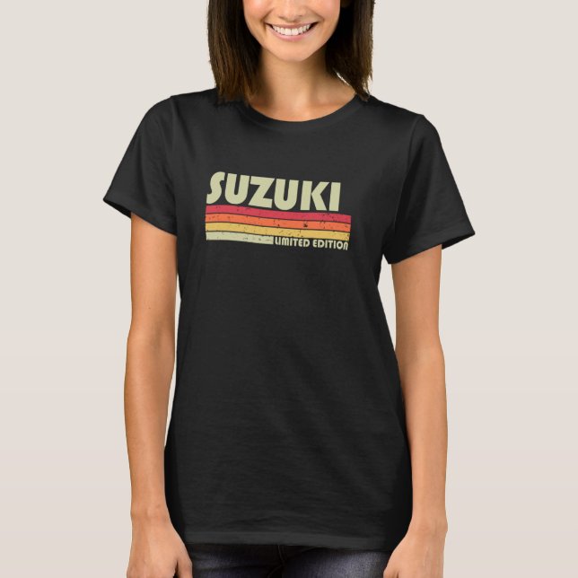 T-shirt Suzuki Retro Vintage (Devant)