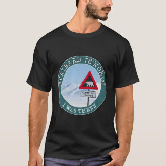 T-shirt Svalbard 78° Signal Nord Avec Ours Au Pôle Nord