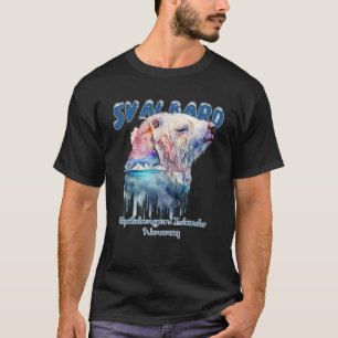 T-shirt Svalbard Norvège Spitsbergen Ours polaire Nord Li