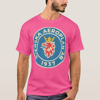T-shirt Svenska Aeroplan AB 1937 Custom Round Retro
