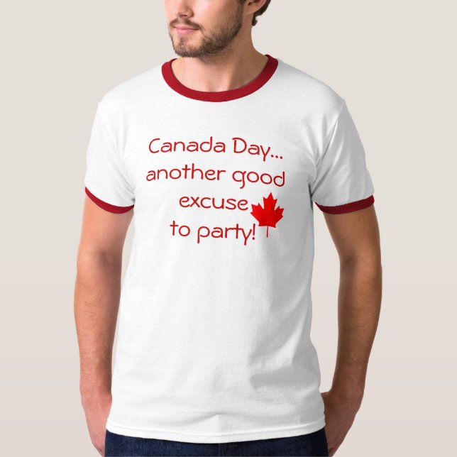T-shirt _svg 600px-Flag_of_Canada_ (feuille), C… - (Devant)