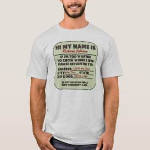 T-shirt Svp trop gaspillé retour je