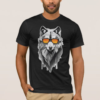 T-shirt swag de loup sigma