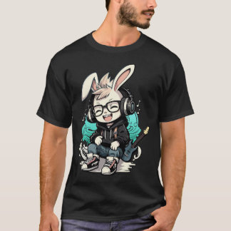 T-shirt Swag Musique Rabbit