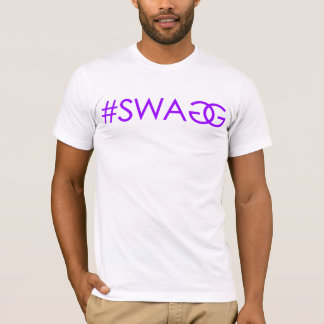 T-shirt #SWAGG (pourpre)
