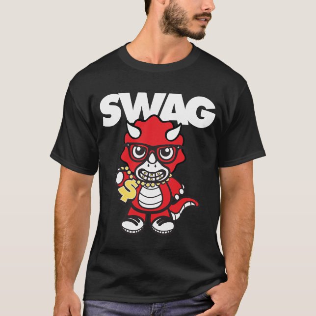 T-SHIRT SWAGGASAUR (Devant)