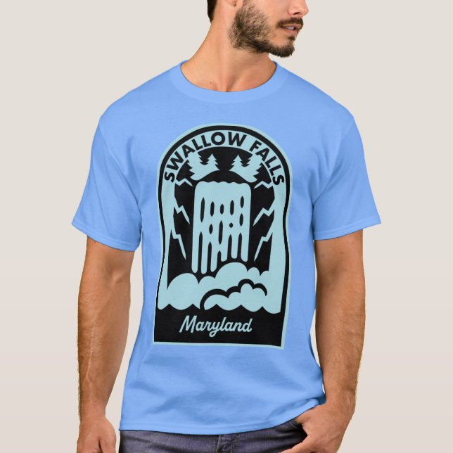 T-shirt Swallow Falls Maryland (Devant)