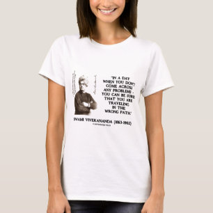T-shirt Swami Vivekananda Voyageant Sur Un Mauvais Chemin