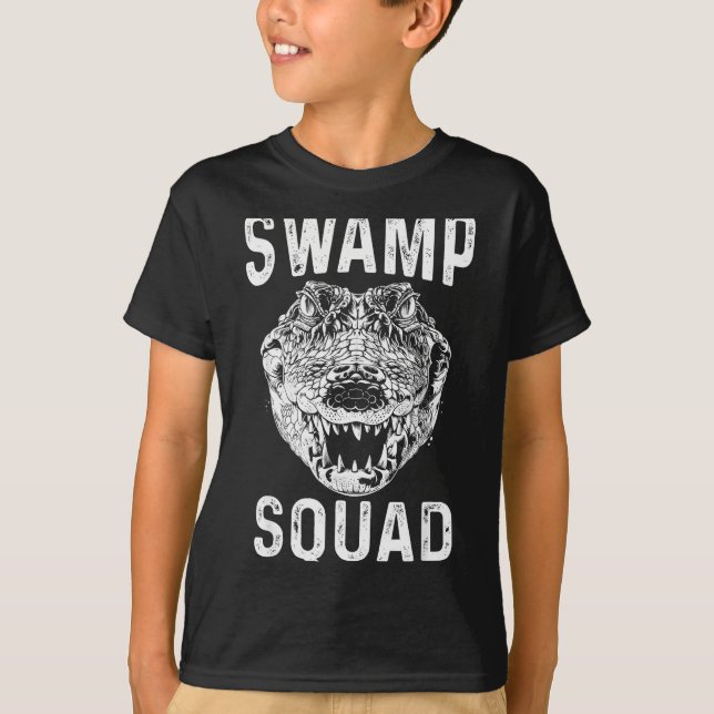T-shirt Swamp Alligator Squad Reptile Gator Lovers Funny  (Devant)