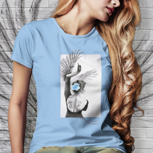 T-shirt Swan Femme danseuse Elégante Ballet Surreal art