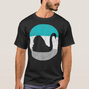 T-shirt Swan Retro Bird Cadeau Pour Hommes ou Garçons