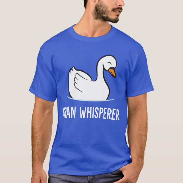 T-shirt Swan Whisperer Aimer Swan Birds vintage (Devant)