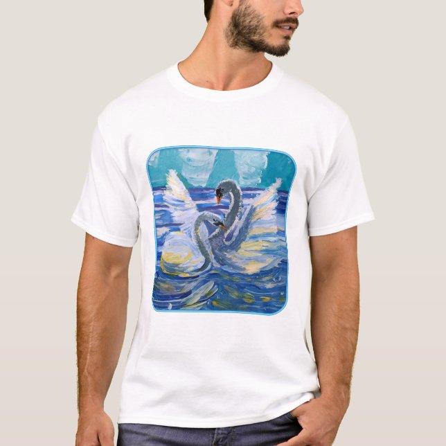 T-shirt Swans "Art by Kids" (Devant)