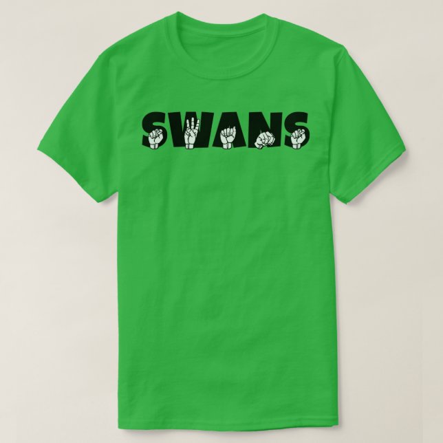T-shirt SWANS ASL Sign Language Design 1 (Design devant)