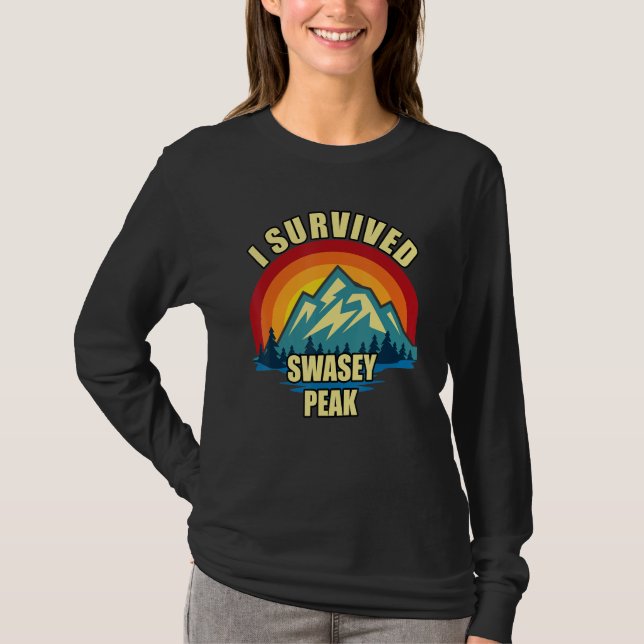 T-shirt Swasey Peak Hiking Mountian Climbing (Devant)