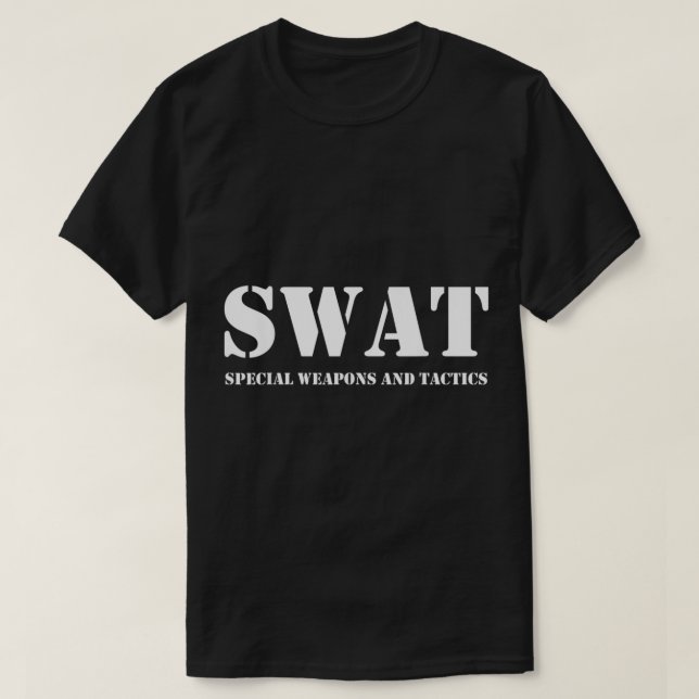 T-shirt SWAT Team Police Vintage Uniforme (Design devant)