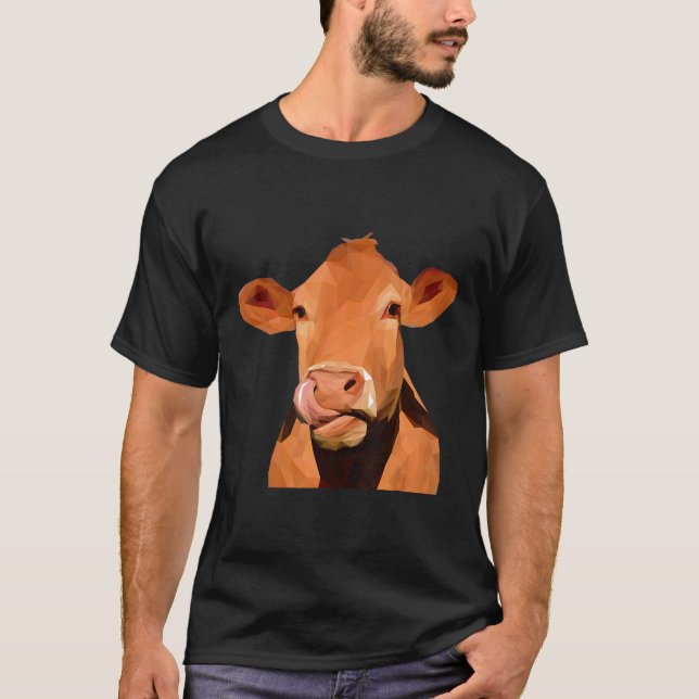 T-shirt Sweas Et Avec La Vache De Jeunesse (Devant)