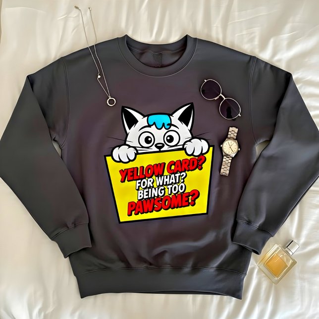 T-shirt sweat à capuche pour femme avec chat jaune (Créateur téléchargé)