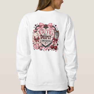 T-shirt sweat à l'esthétique Coquette Mignonne mai