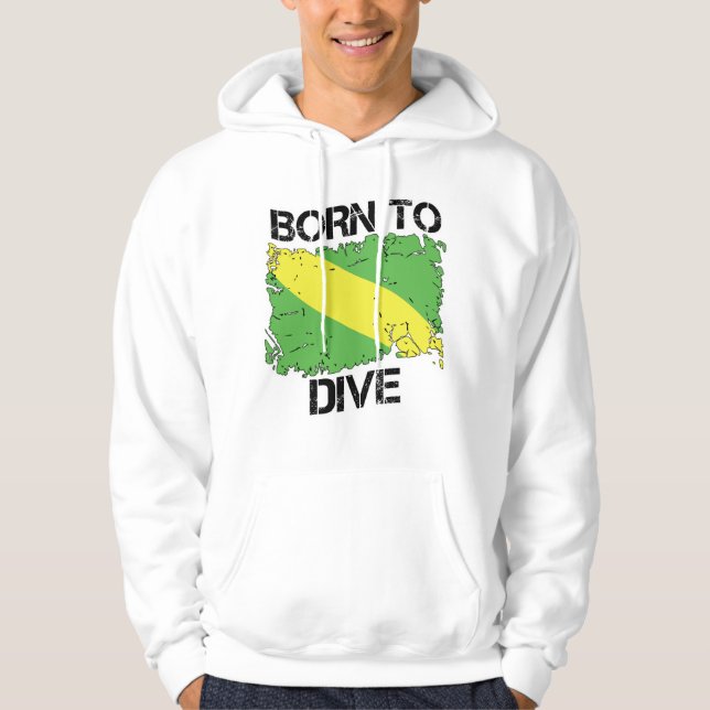 T-shirt sweat Born to Dive Nitrox Flag (Devant)
