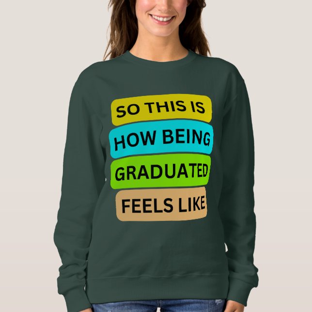 T-shirt Sweat Grey foncé SO_This_IS_HOW_BEING_GR (Devant)