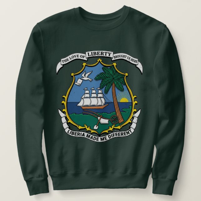 T-shirt sweat Liberia m'a rendu différent  (Design devant)