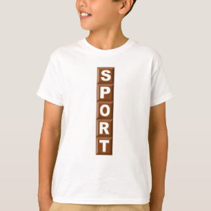 T-SHIRT SWEAT-SHIRT   HANES  CHOCOLAT  SPORT