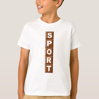 T-SHIRT SWEAT-SHIRT HANES CHOCOLAT SPORT