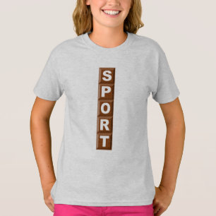 T-SHIRT SWEAT-SHIRT  HANES  CHOCOLAT  SPORT