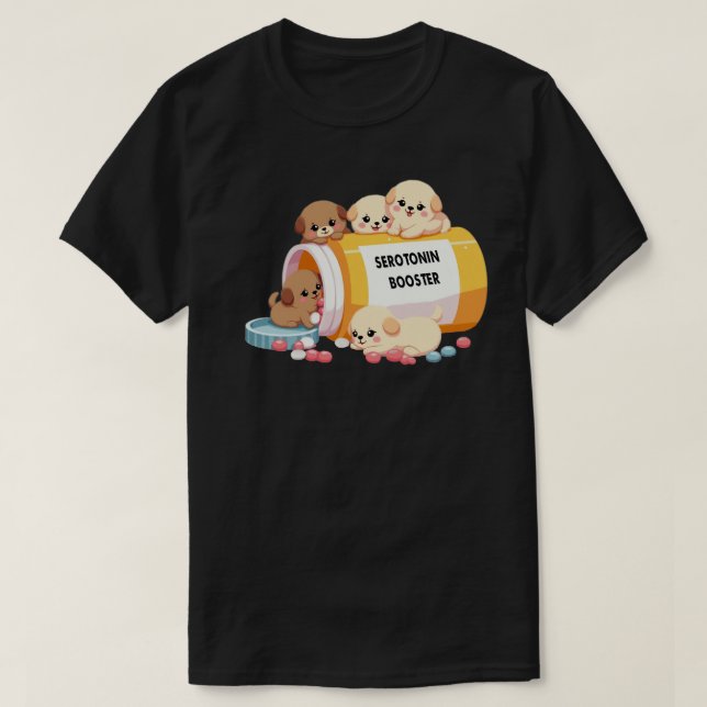 T-shirt Sweat-shirt pour chien Serotonin Booster, Serotoni (Design devant)