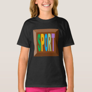T-SHIRT SWEAT-SHIRT RAGLAN SPORT CHOCOLAT BONBONS