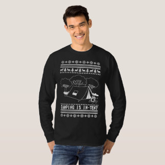 T-shirt Sweater de camping Ugly Christmas