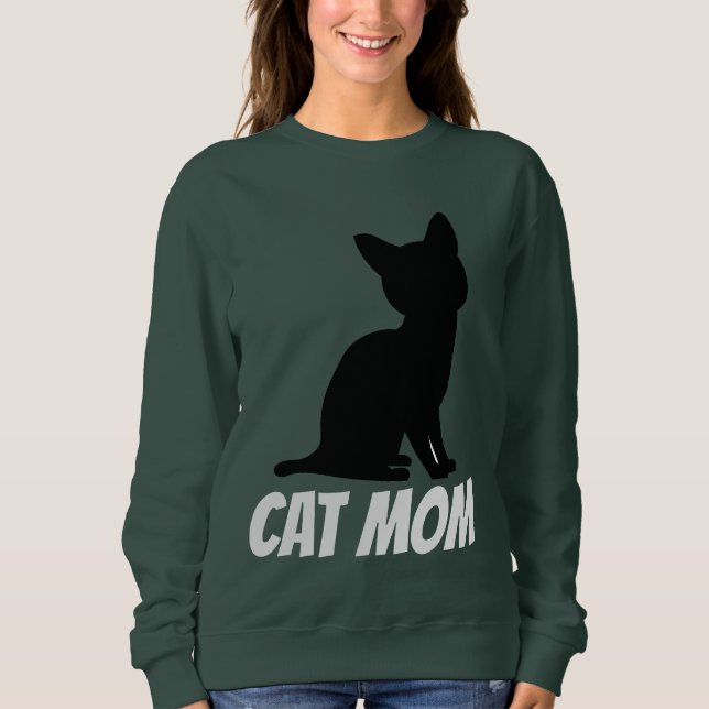 T-shirt SWEATSHIRT CAT MOM (Devant)