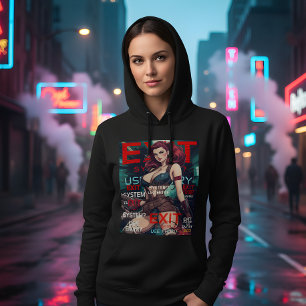 T-shirt Sweatshirt Cyber Rétro Quitter le Système