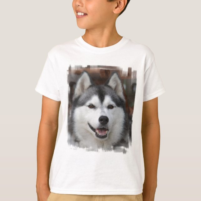 T-shirt Sweatshirt de chiens Husky (Devant)
