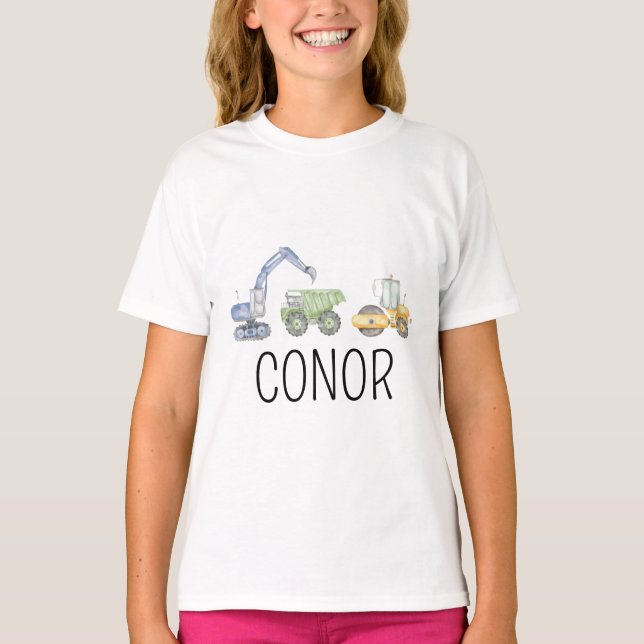 T-shirt Sweatshirt de construction personnalisé, couleur c (Devant)