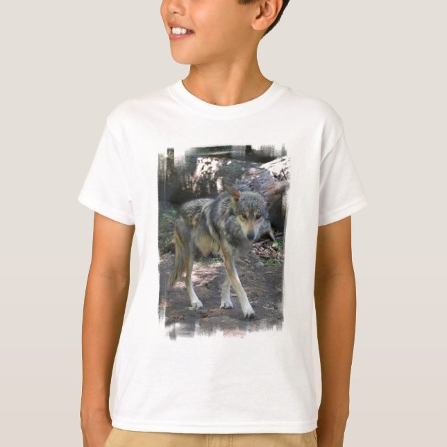 T-shirt Sweatshirt de la jeunesse de Prowling Wolf (Devant)