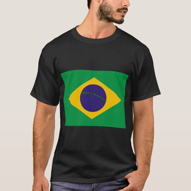 T-shirt Sweatshirt du drapeau brésilien (Devant)