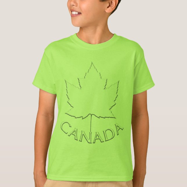 T-shirt Sweatshirt du drapeau canadien de l'enfant Maple L (Devant)