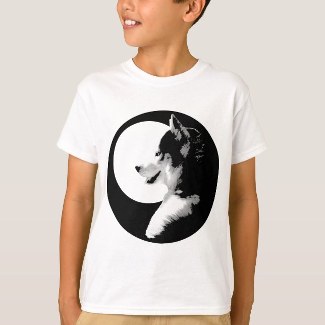 T-shirt Sweatshirt Husky Kid's Shirts Sled Dog Kid's Husky (Devant)