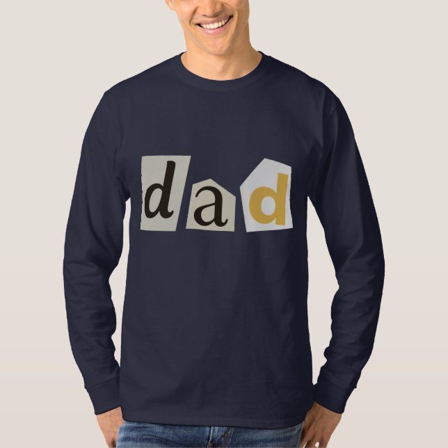 T-SHIRT SWEATSHIRT NAVY POUR PÈRE (Devant)
