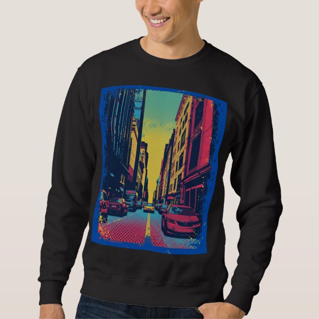 T-Shirt Sweatshirt Pop Art City Vibes (Devant)