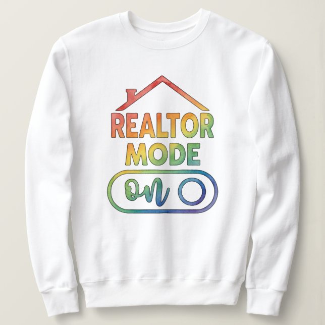 T-shirt Sweatshirt Realtor Mode Activé Cadeau Agen (Design devant)